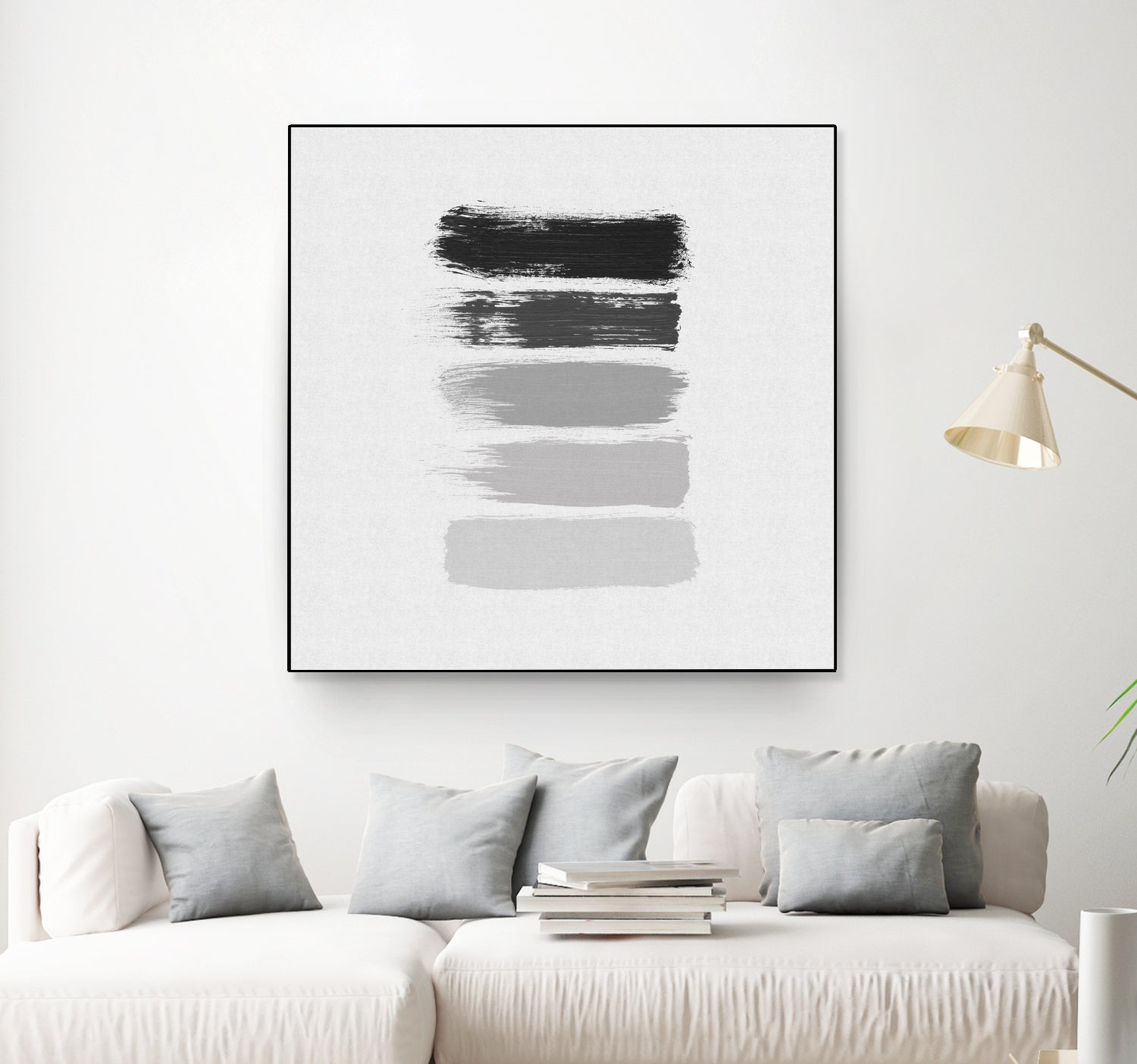 Black & White Stripes by Dana Shek on GIANT ART - white digital painting