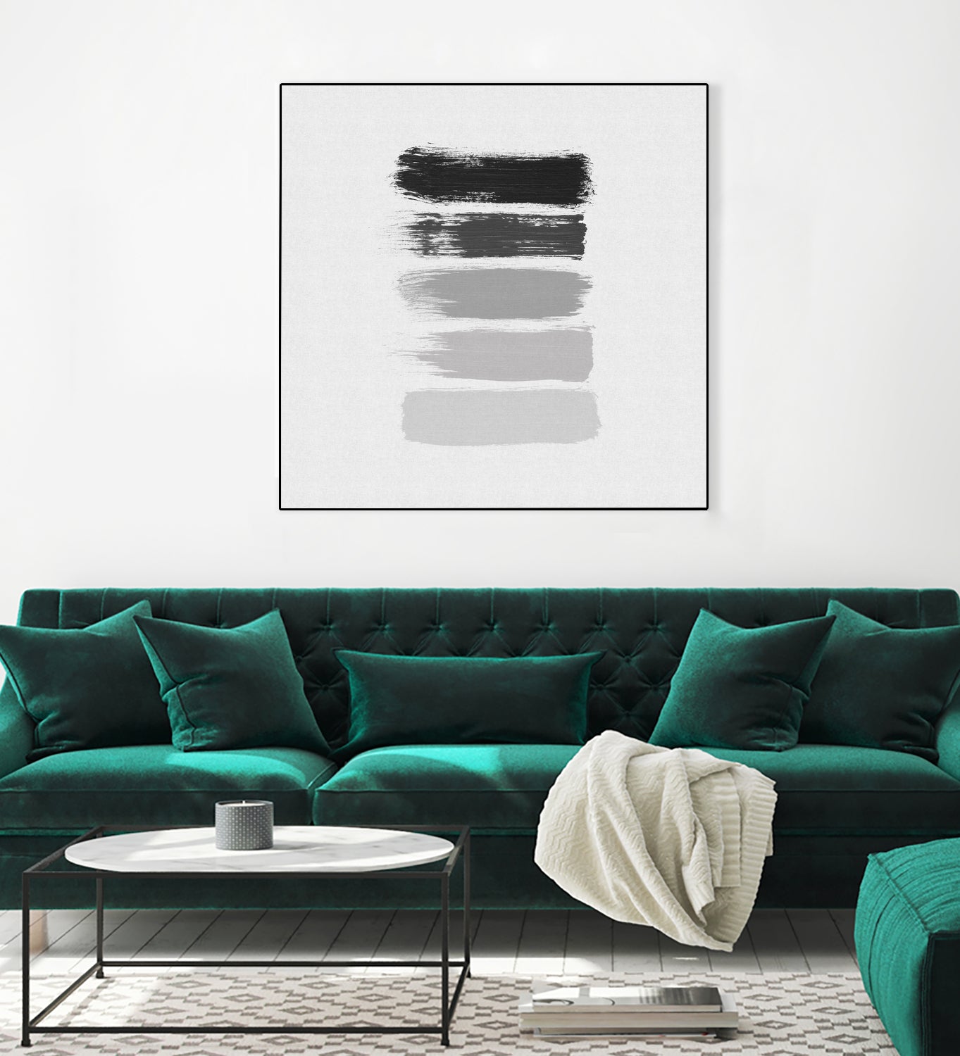 Black & White Stripes by Dana Shek on GIANT ART - white digital painting