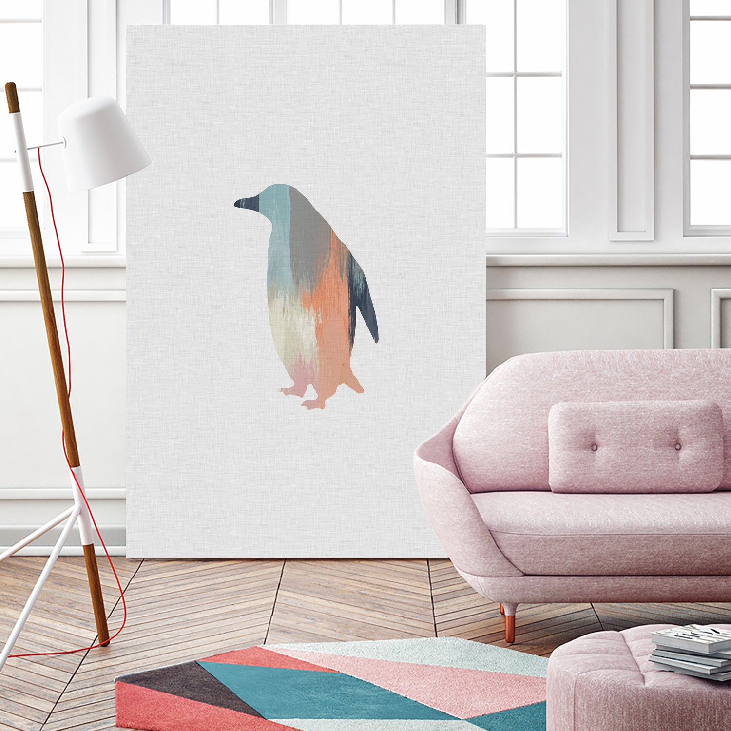 Pastel Penguin by Dana Shek on GIANT ART - white digital painting