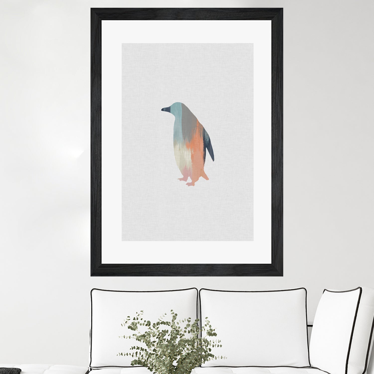 Pastel Penguin by Dana Shek on GIANT ART - white digital painting