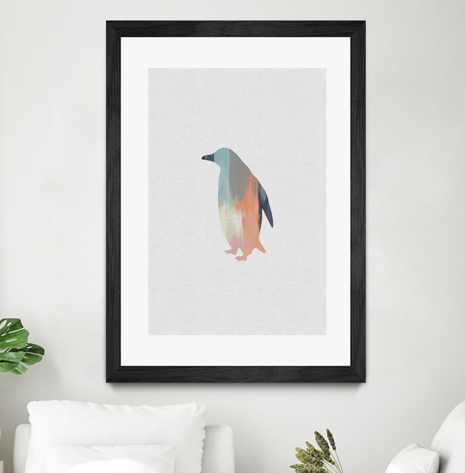 Pastel Penguin by Dana Shek on GIANT ART - white digital painting