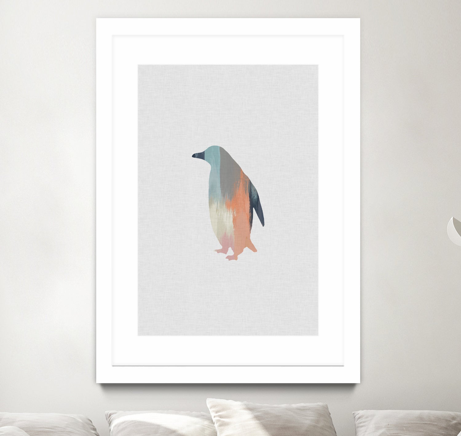 Pastel Penguin by Dana Shek on GIANT ART - white digital painting