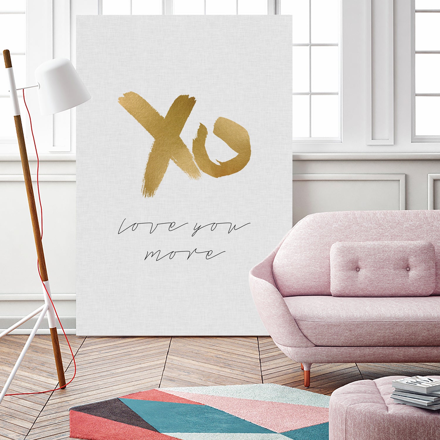 XO Love You More by Dana Shek on GIANT ART - white typography