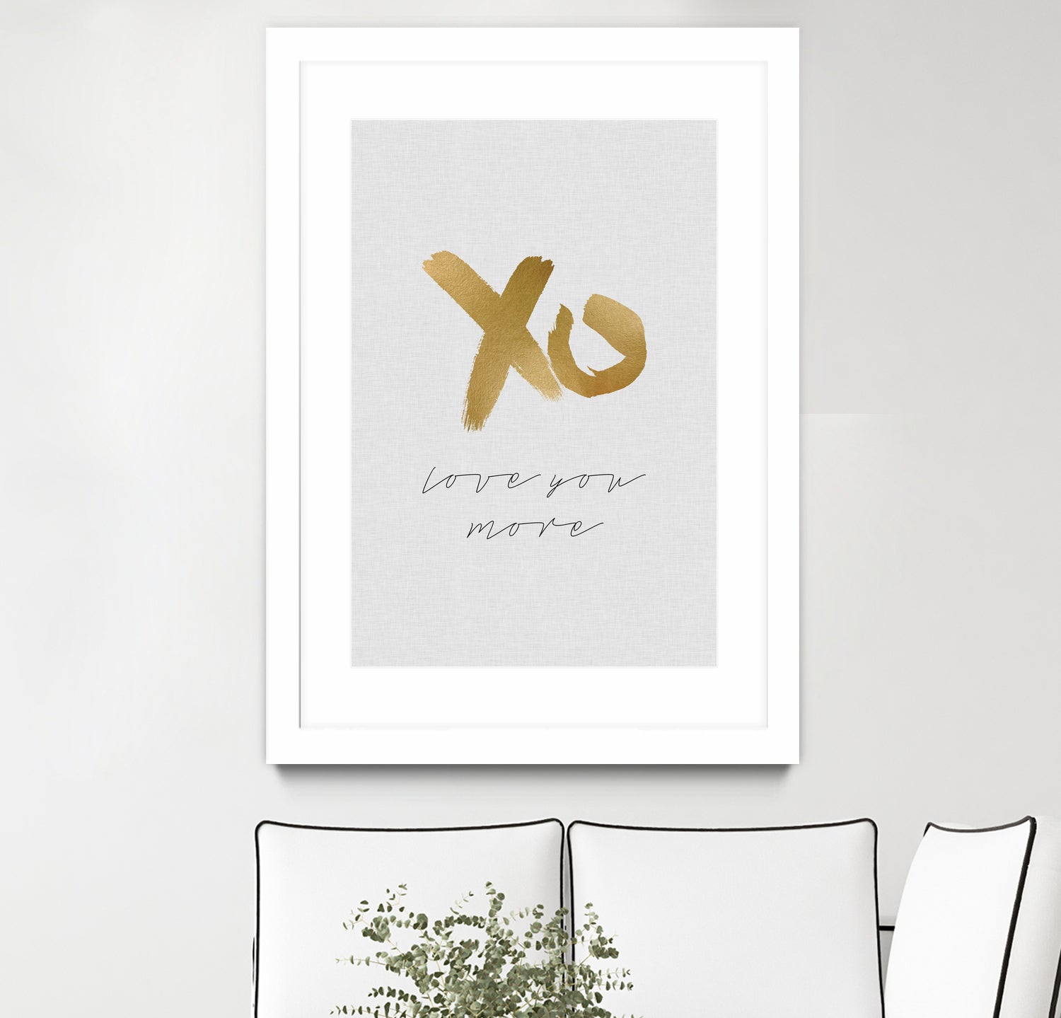 XO Love You More by Dana Shek on GIANT ART - white typography