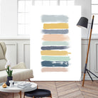 Pastel Stripes by Dana Shek on GIANT ART - white digital painting