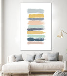 Pastel Stripes by Dana Shek on GIANT ART - white digital painting