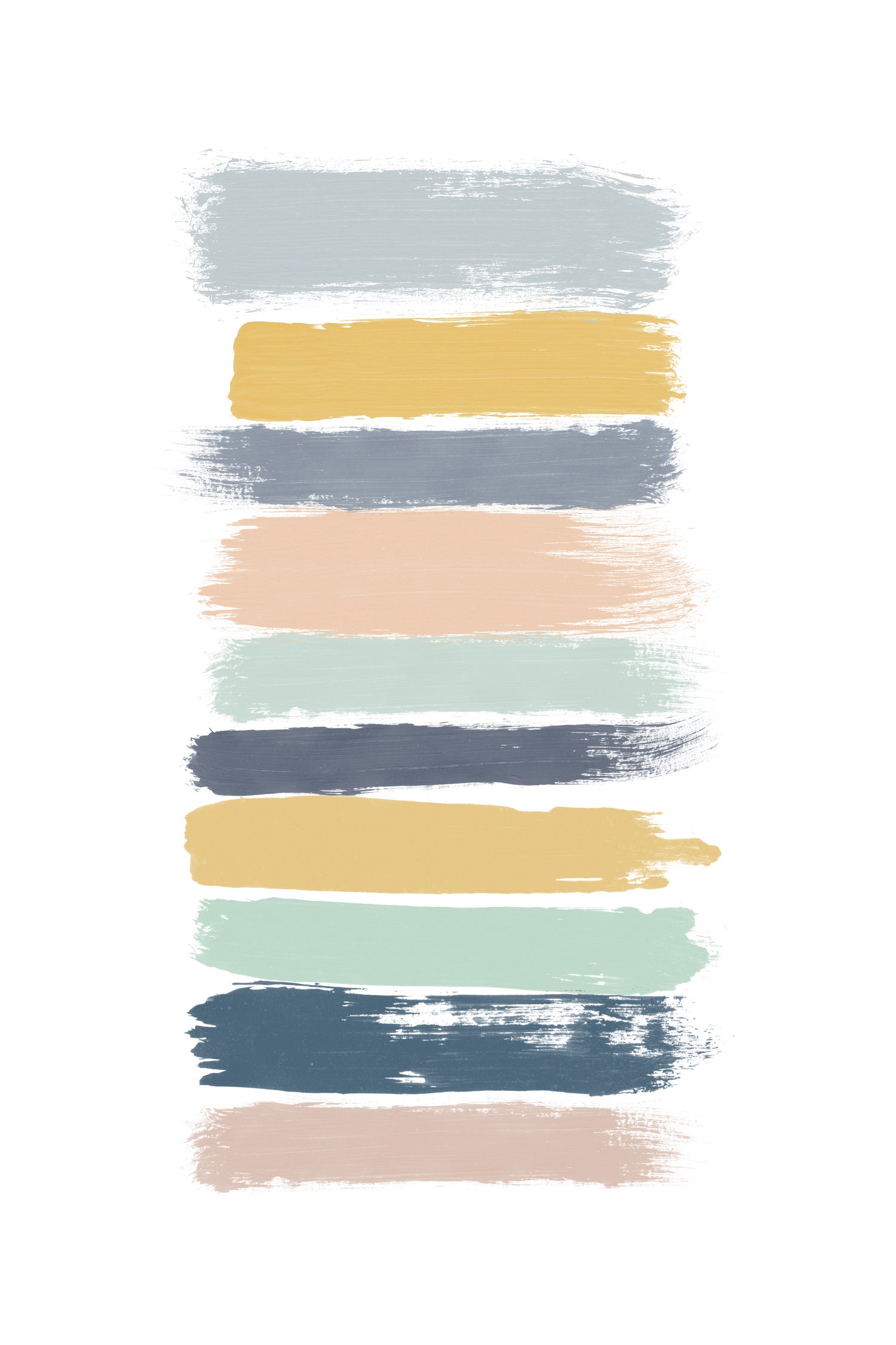 Pastel Stripes by Dana Shek on GIANT ART - white digital painting