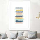 Pastel Stripes by Dana Shek on GIANT ART - white digital painting