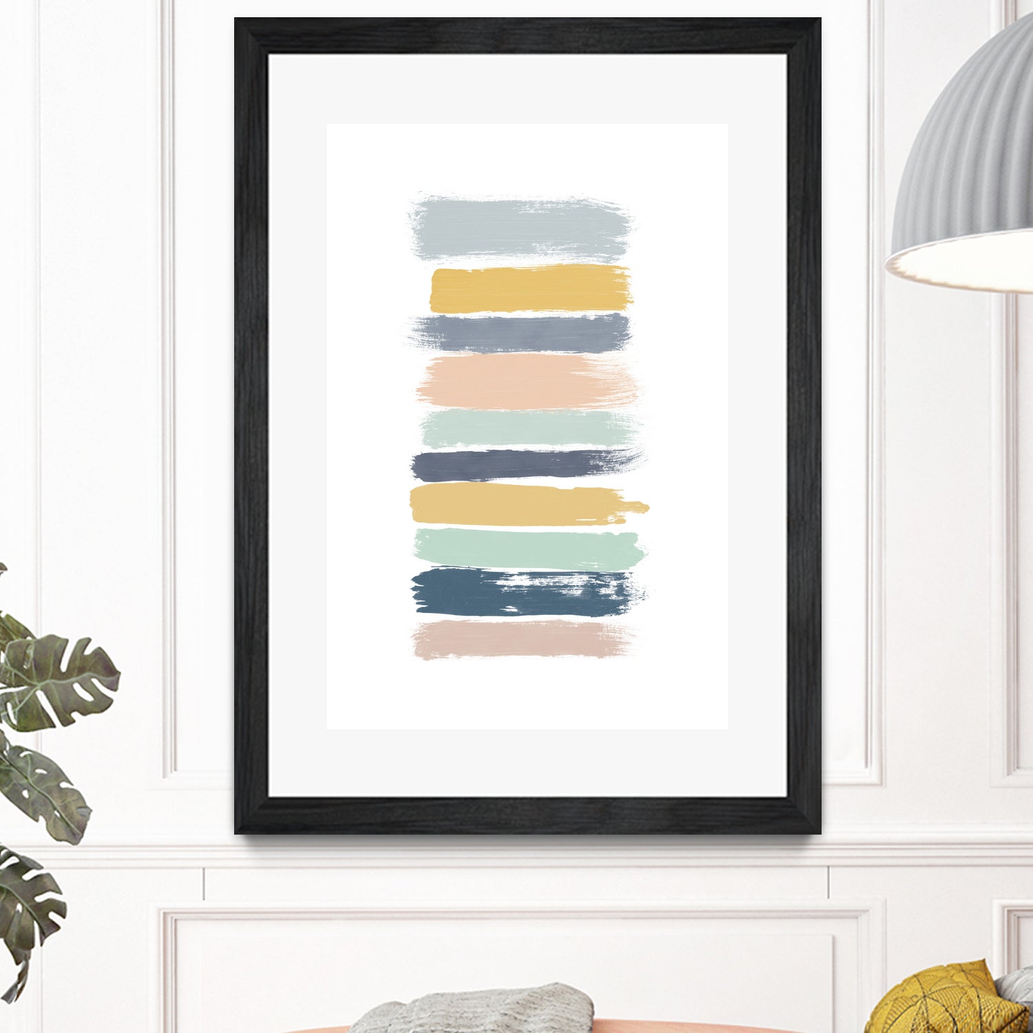 Pastel Stripes by Dana Shek on GIANT ART - white digital painting