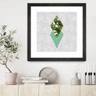 Leaves on marble by M.TERESA HERNANDEZ on GIANT ART - green digital painting