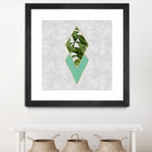 Leaves on marble by M.TERESA HERNANDEZ on GIANT ART - green digital painting