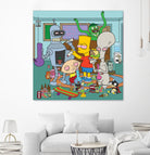 Cartoon Stoners by Proper Ganders on GIANT ART - blue vector illustration