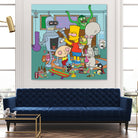 Cartoon Stoners by Proper Ganders on GIANT ART - blue vector illustration