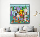 Cartoon Stoners by Proper Ganders on GIANT ART - blue vector illustration