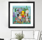 Cartoon Stoners by Proper Ganders on GIANT ART - blue vector illustration