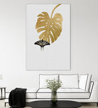 Butterfly & Monstera by Dana Shek on GIANT ART - white digital painting