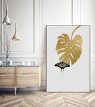 Butterfly & Monstera by Dana Shek on GIANT ART - white digital painting