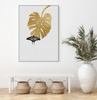 Butterfly & Monstera by Dana Shek on GIANT ART - white digital painting