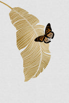 Butterfly & Palm by Dana Shek on GIANT ART - white digital painting