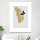 Butterfly & Palm by Dana Shek on GIANT ART - white digital painting