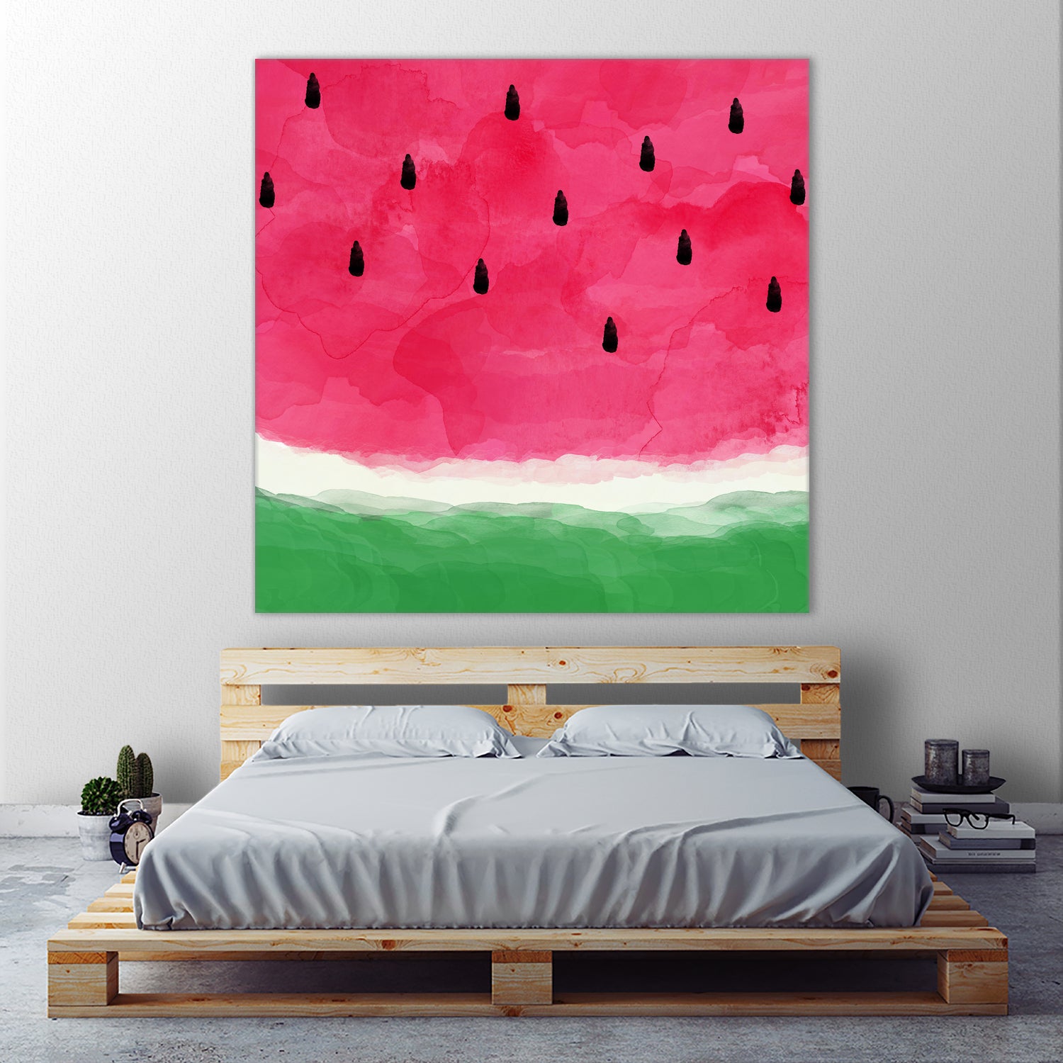 Watermelon Abstract by Dana Shek on GIANT ART - white digital painting