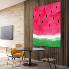 Watermelon Abstract by Dana Shek on GIANT ART - white digital painting