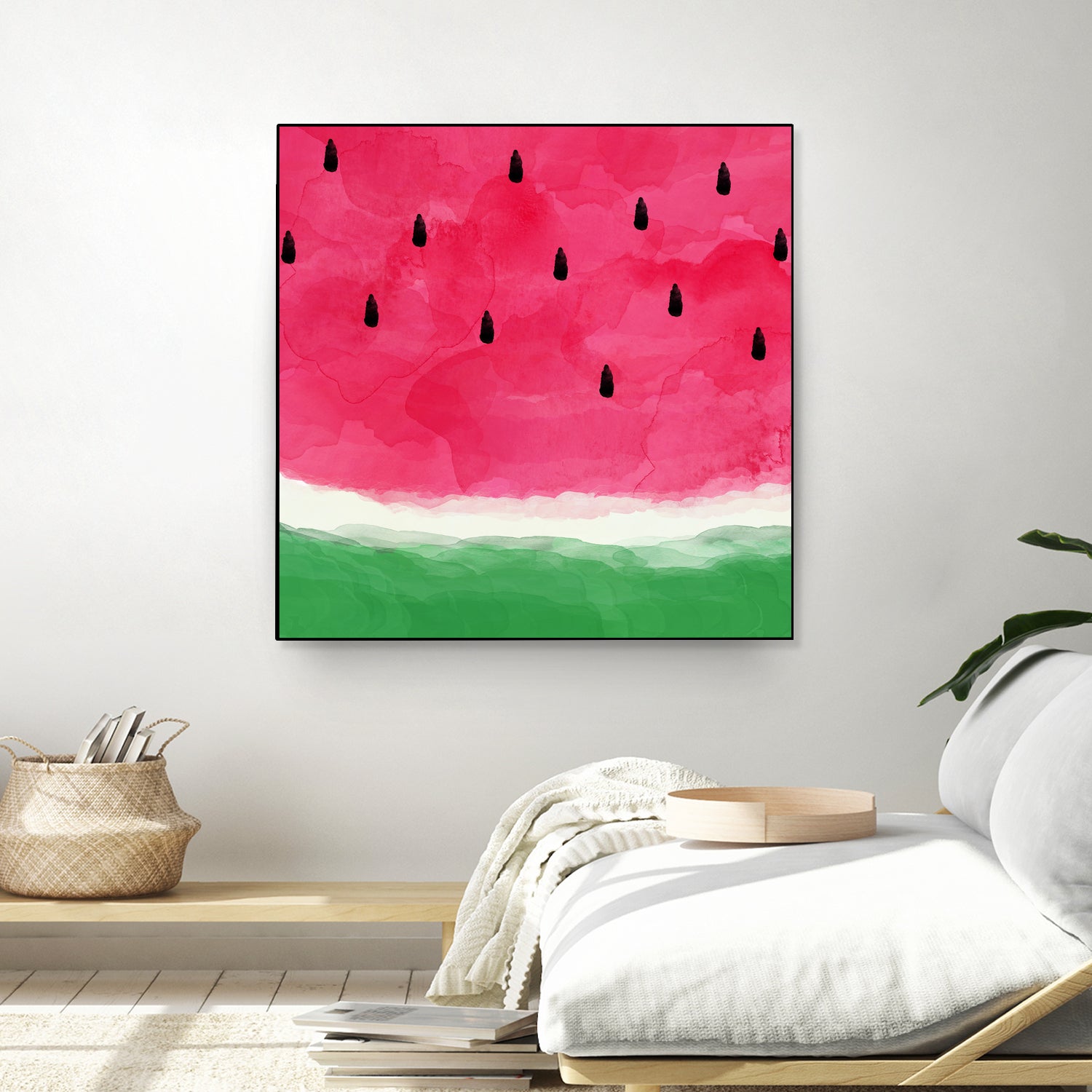 Watermelon Abstract by Dana Shek on GIANT ART - white digital painting