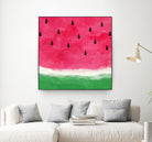 Watermelon Abstract by Dana Shek on GIANT ART - white digital painting