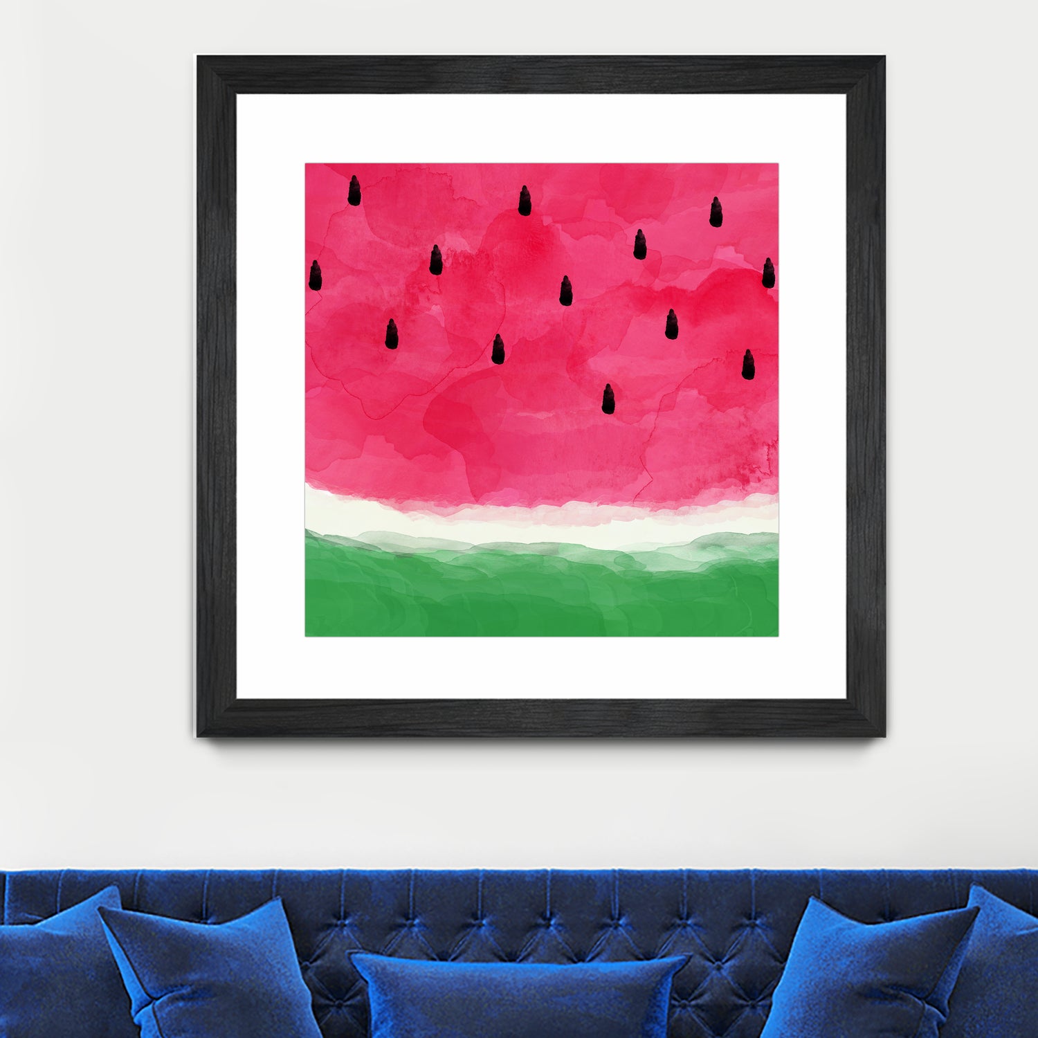 Watermelon Abstract by Dana Shek on GIANT ART - white digital painting