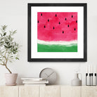 Watermelon Abstract by Dana Shek on GIANT ART - white digital painting