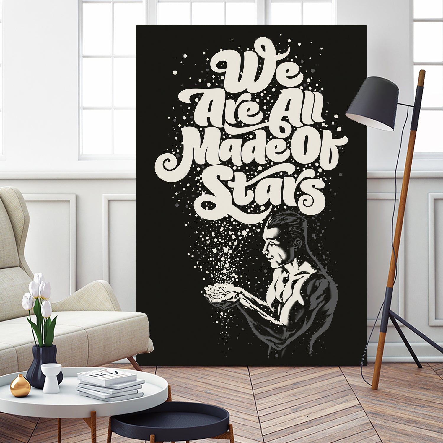 We Are All Made Of Stars by Rubens Scarelli on GIANT ART - black digital painting