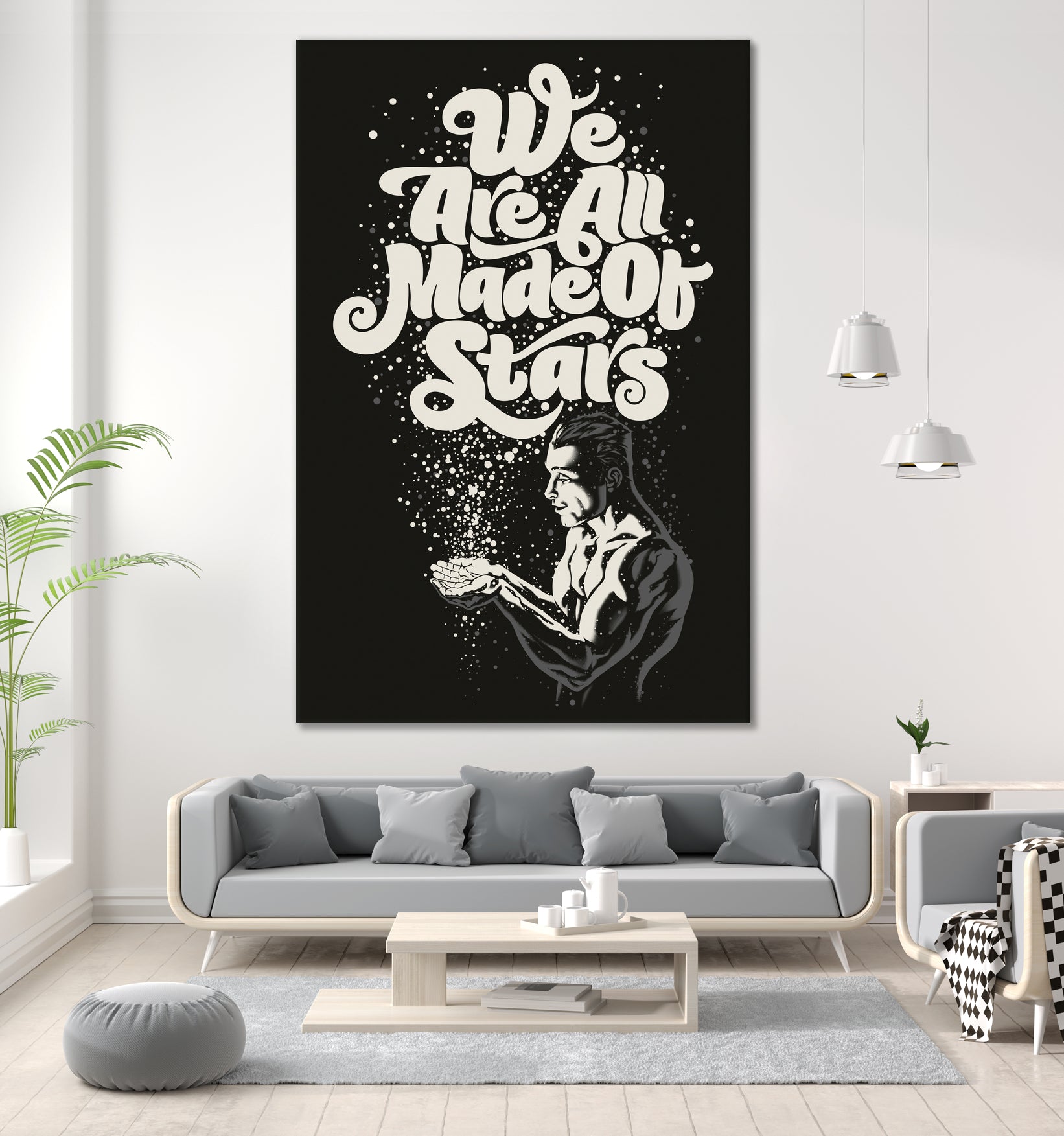 We Are All Made Of Stars by Rubens Scarelli on GIANT ART - black digital painting