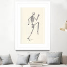 YOGA SKULLS003 by Ballpointpen Illustrator on GIANT ART - white mixed media