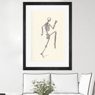 YOGA SKULLS003 by Ballpointpen Illustrator on GIANT ART - white mixed media