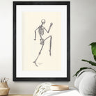 YOGA SKULLS003 by Ballpointpen Illustrator on GIANT ART - white mixed media