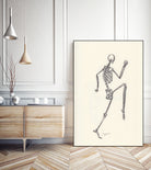 YOGA SKULLS003 by Ballpointpen Illustrator on GIANT ART - white mixed media