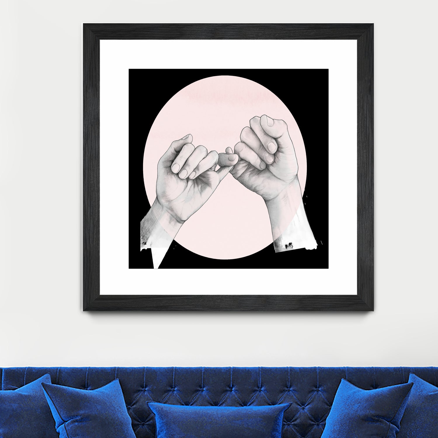 Hand Study // Pinky Swear by Laura Graves on GIANT ART - white digital drawing