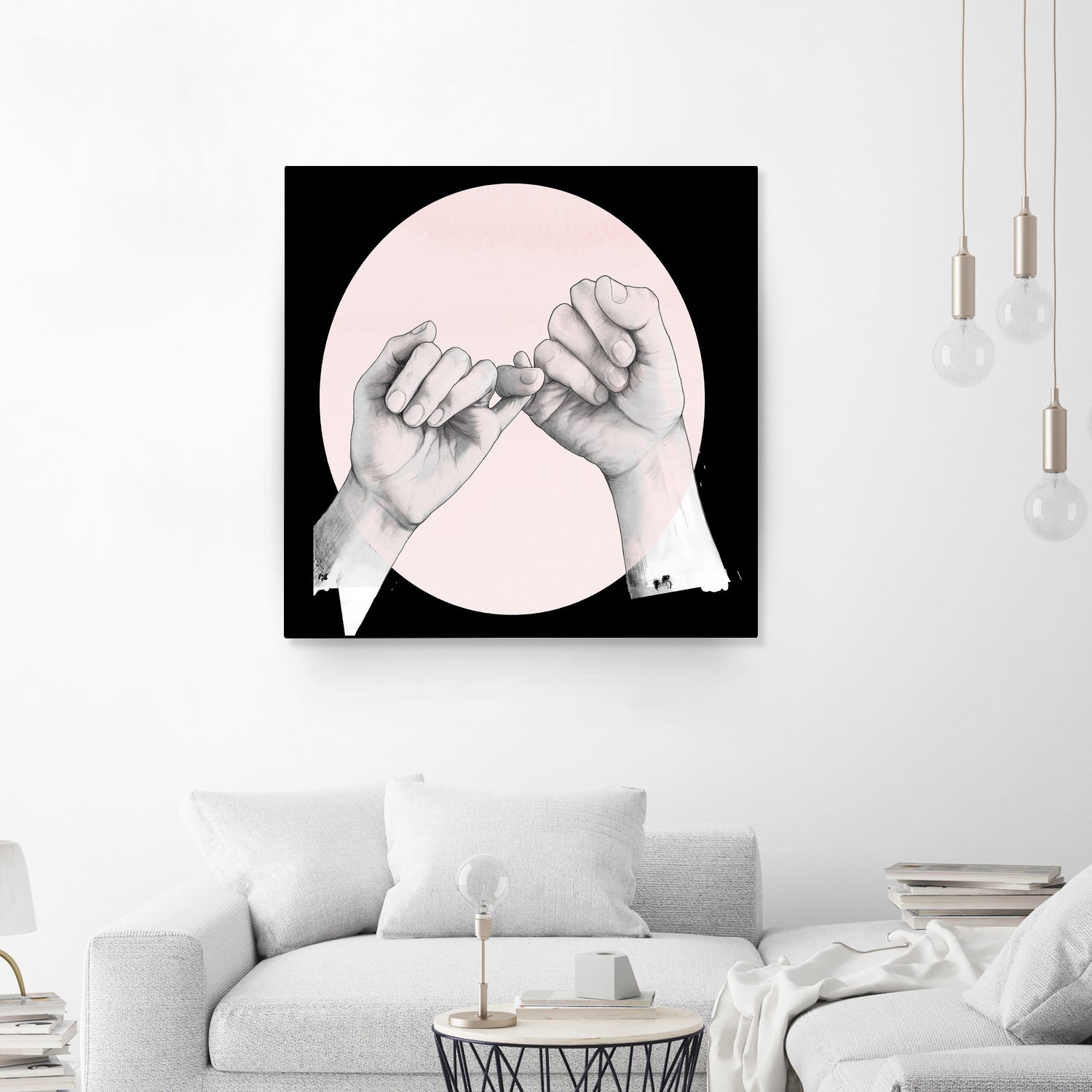 Hand Study // Pinky Swear by Laura Graves on GIANT ART - white digital drawing