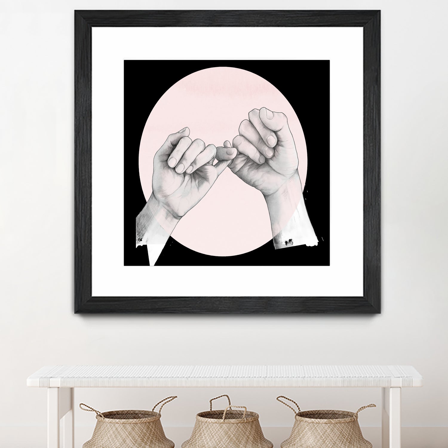 Hand Study // Pinky Swear by Laura Graves on GIANT ART - white digital drawing