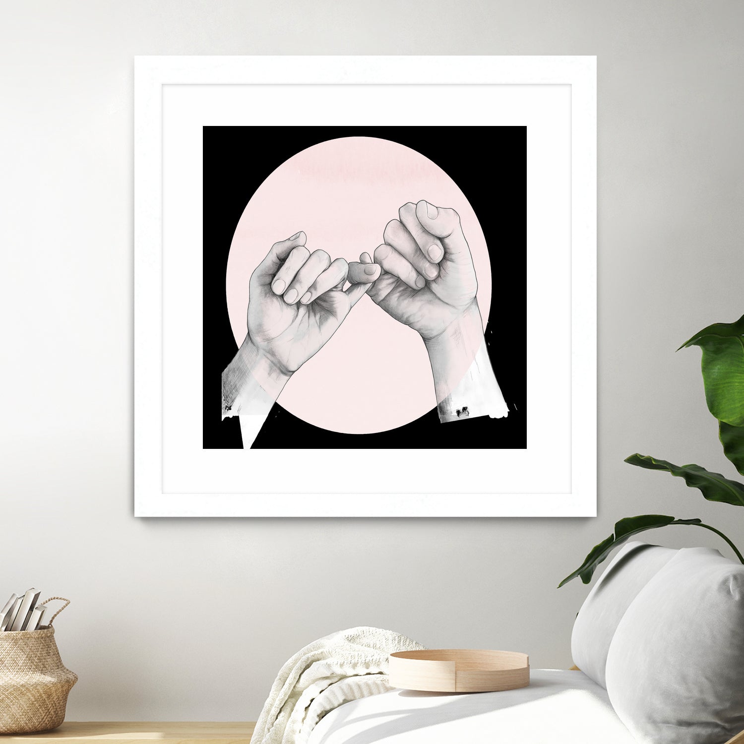 Hand Study // Pinky Swear by Laura Graves on GIANT ART - white digital drawing