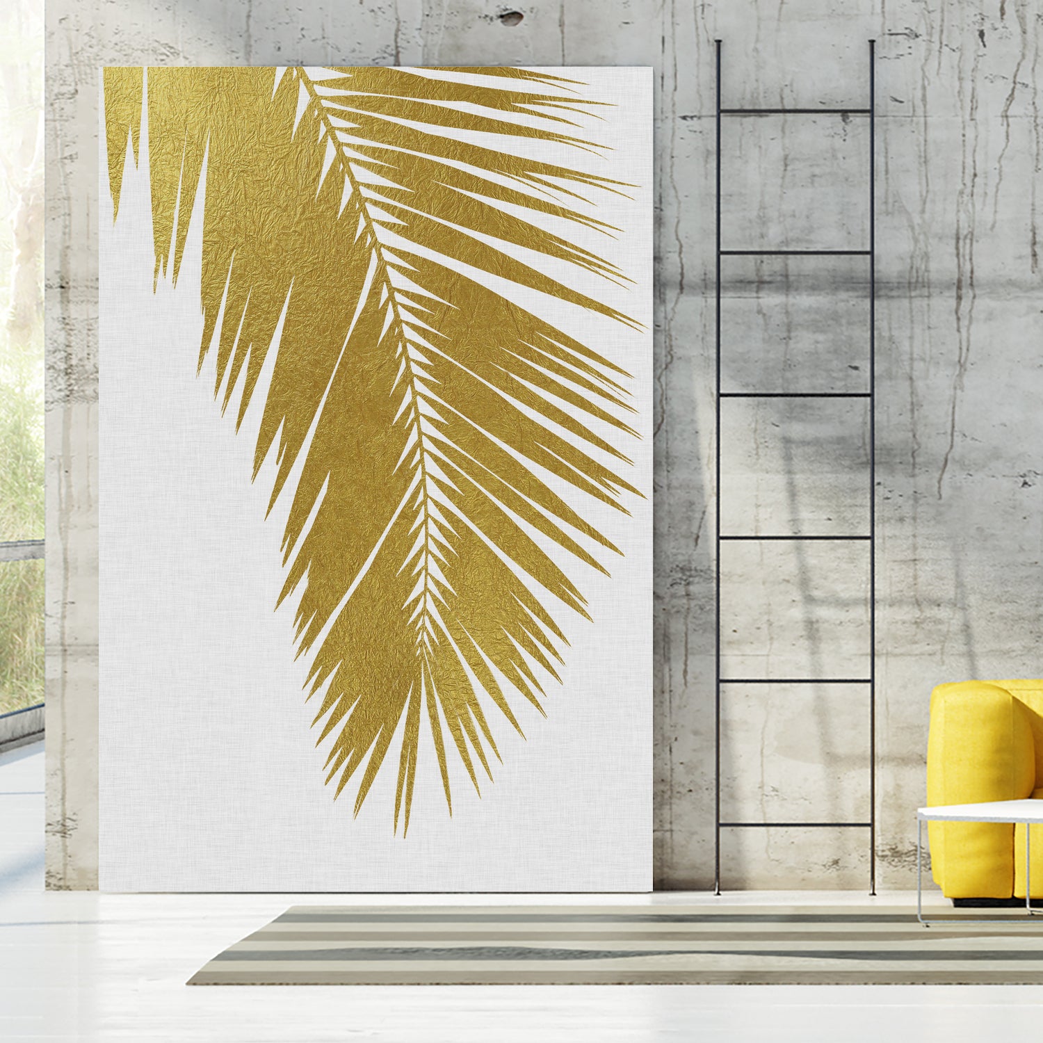 Palm Leaf Gold I by Dana Shek on GIANT ART - white digital painting