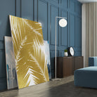 Palm Leaf Gold III by Dana Shek on GIANT ART - white digital painting