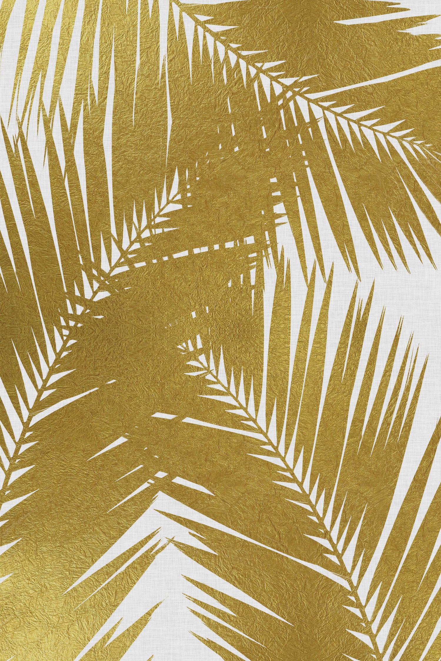 Palm Leaf Gold III by Dana Shek on GIANT ART - white digital painting