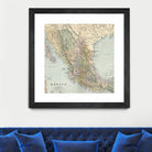 Vintage Map of Mexico (1891) by Adam Shaw on GIANT ART - white photo illustration