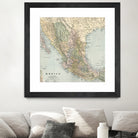 Vintage Map of Mexico (1891) by Adam Shaw on GIANT ART - white photo illustration