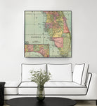 Vintage Map of Florida (1909) by Adam Shaw on GIANT ART - white photo illustration