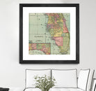 Vintage Map of Florida (1909) by Adam Shaw on GIANT ART - white photo illustration