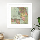 Vintage Map of Florida (1909) by Adam Shaw on GIANT ART - white photo illustration