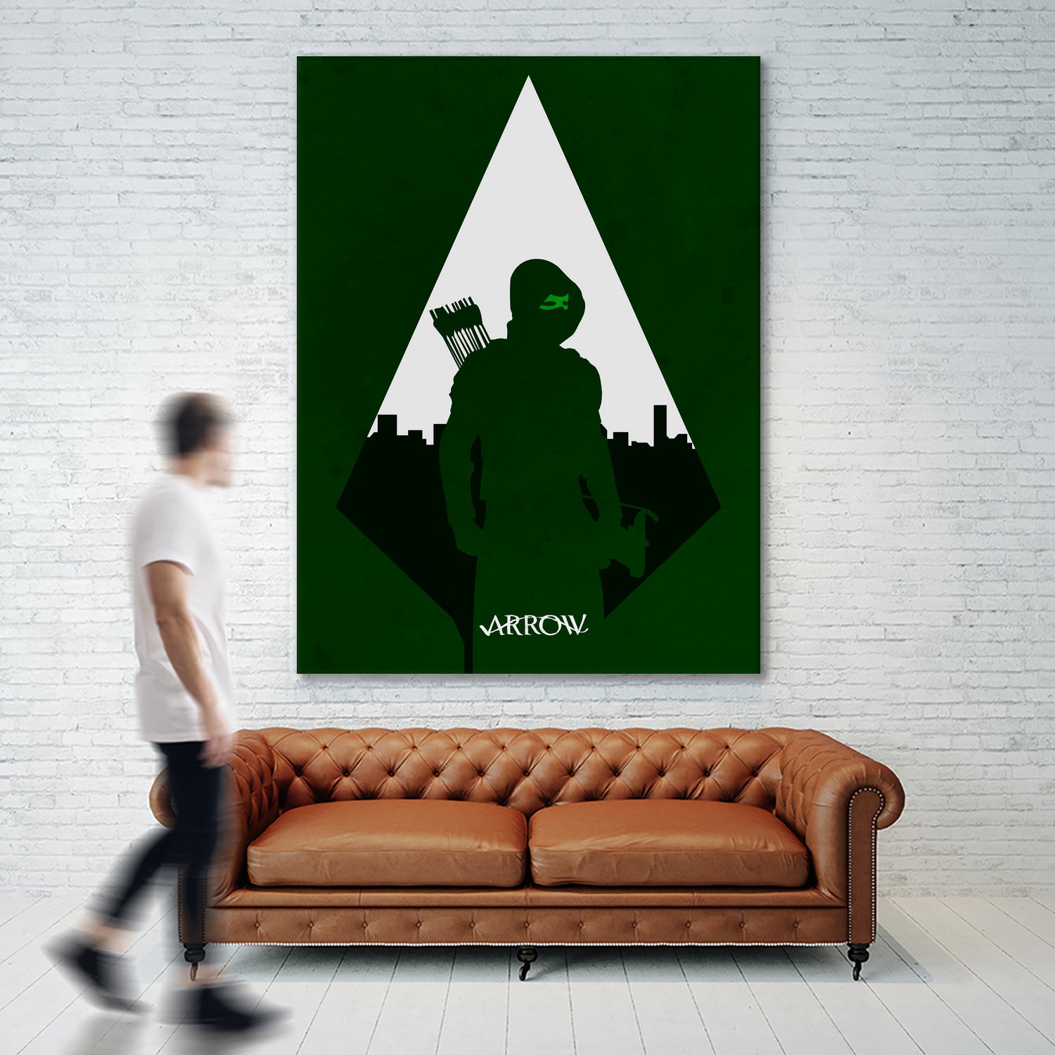 Arrow by Mateus Quandt on GIANT ART - green digital drawing