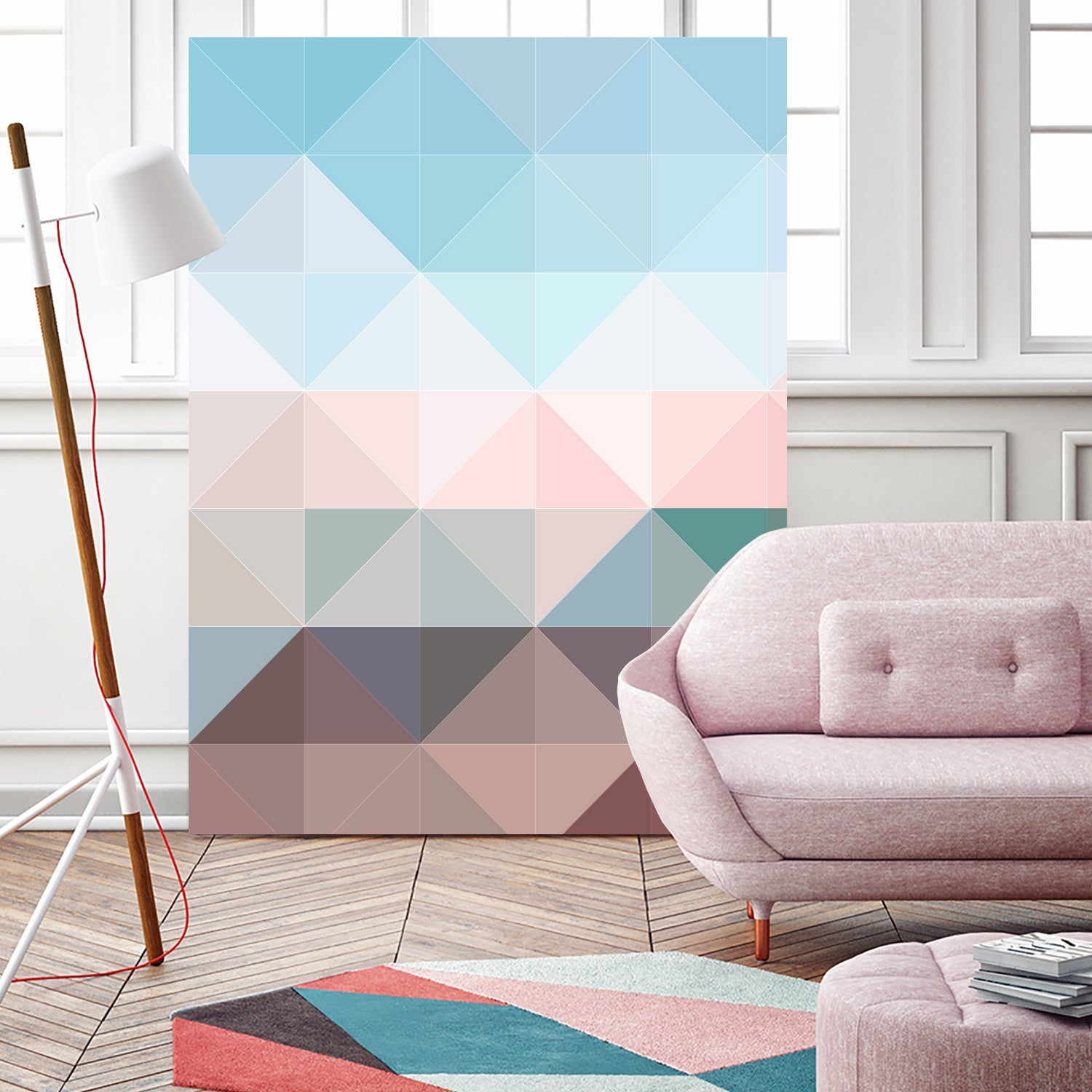 Apex geometric by Gale Switzer on GIANT ART - blue digital painting